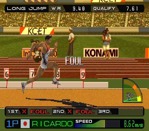 International Track and Field 2000 screenshot 3 for Playstation